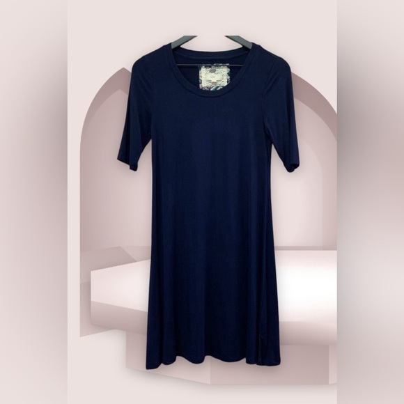 Anthropologie‎ Cupio Dress Women's XS black Casual Stretchy Pullover lightweight - Picture 3 of 16